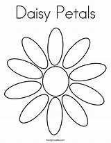 Daisy Petals Coloring Built California Usa sketch template