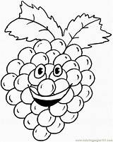 Grapes Coloring Pages Grape Printable Drawing Line Humanoid Cartoon Color Colouring Crafts Fruits Kids Clipart Fruit Sheets Happy Food Library sketch template