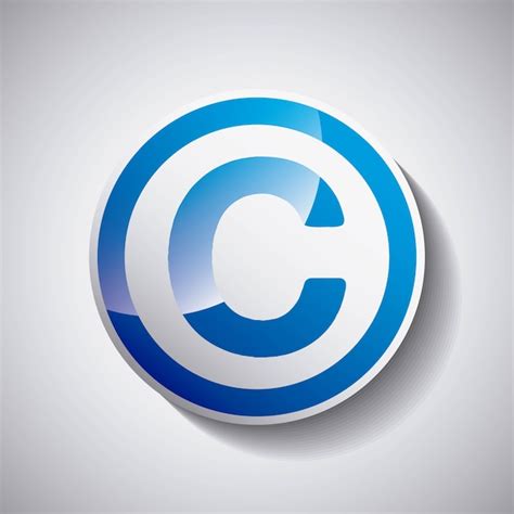 premium vector copyright symbol design