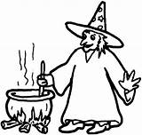 Witch Poison Coloring Making Pages sketch template
