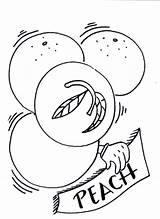 Peaches Coloring Pages sketch template