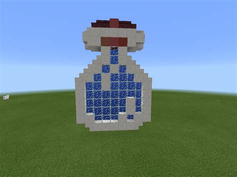 Minecraft Pocket Edition Pixel Art Water Bottle Potion