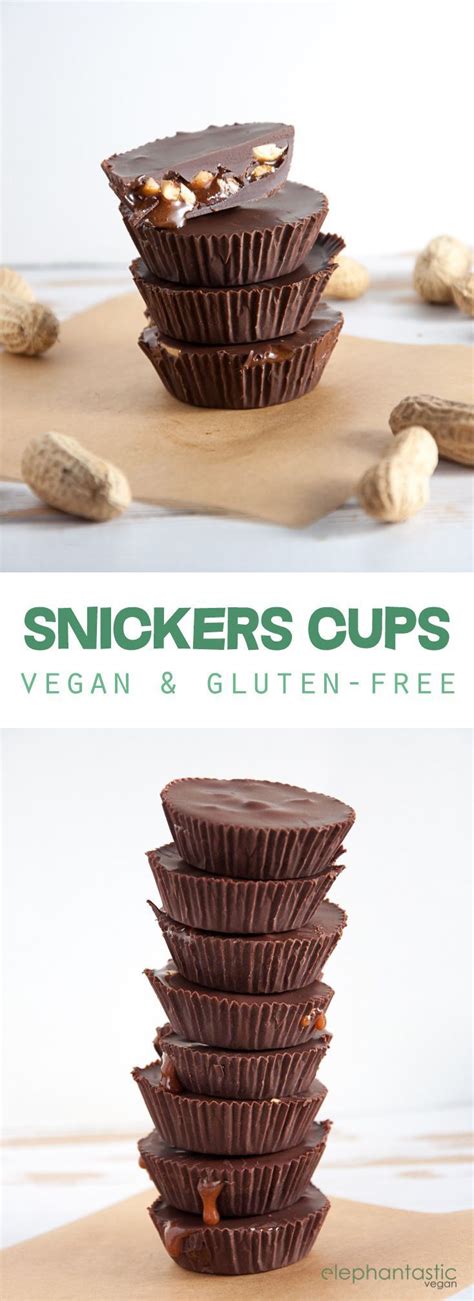 vegan snickers cups vegan