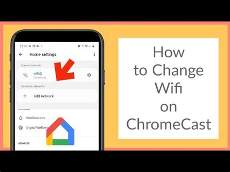 change wifi  chromecast  reset youtube