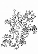 Coloring Pages Pattern Flower Printable Patterns Adults Designs Templates Floral Color Childhood Relive Colouring Popular Sample Choose Board Join Coloringhome sketch template