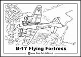 Coloring Fortress Pages Colouring War Kids B17 Bomber Aeroplane Printable Lancaster Drawing Airplane Flying Colour 417px 89kb Aircraft Drawings Army sketch template