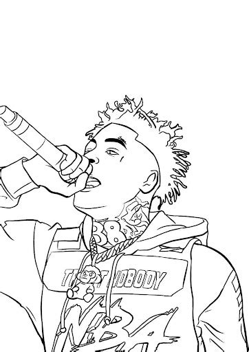 nba youngboy coloring pages coloring home