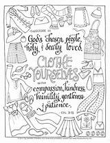 Kindness Humility Clothe Patience Flandersfamily Bible Humble Scripture Yourselves Colossians Compassion Happierhuman Flanders Scriptures Printables Proverbs sketch template