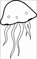 Jellyfish Clipground Cliparting Wecoloringpage sketch template