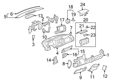 sierra  gmc sierra parts diagram