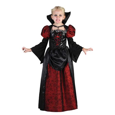 kids girl scary vampiress halloween dress