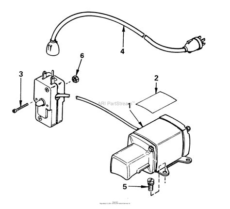 toro   snowthrower  sn   parts diagram  starter motor kit