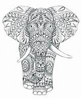 Elephant Coloring Pages Mandala Complex Adults Printable Geometric Animal Elephants Head Drawing Getcolorings Color Intricate Getdrawings Abstract Colorings El sketch template
