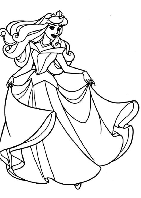 princess sleeping beauty coloring pages