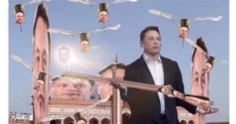 Elon Musk Holding An Elon Musket At An Elon Mosque