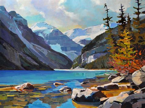 pin  james vincent  inspiration paintings mountain paintings