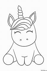 Coloring Pages Easy Unicorn Girls Printable Kids Choose Board sketch template