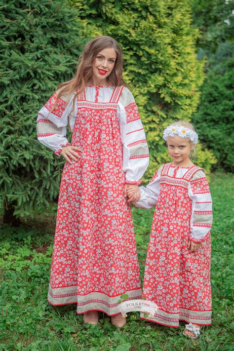 traditional russian women s flowered dress mashenka folk