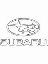 Subaru Coloring Pages Logo Car Logos Colouring Cars Outline Wrx Printable Impreza Choose Board Sheets sketch template