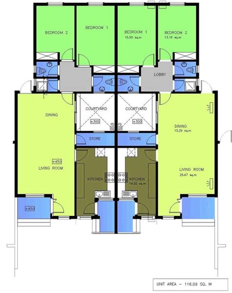 house plans   bedroom semi detached bungalow google search house plans floor plans
