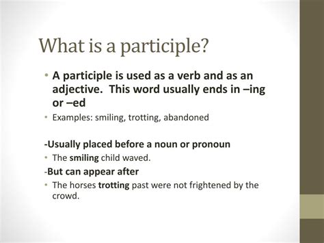 participles participial phrases powerpoint    id