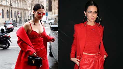 kendall jenner and bella hadid sport nearly identical all