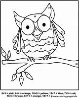 Coloring Owl Color Number Pages Printable Worksheet Worksheets Print Easy Topcoloringpages Book Prints sketch template