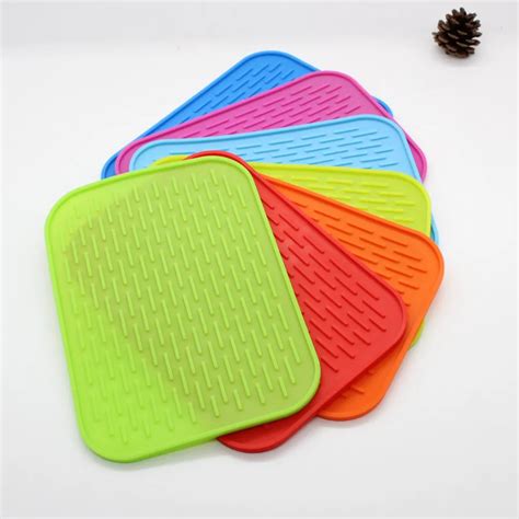 cm silicone table mat bakeware heat resistant durable cup coaster