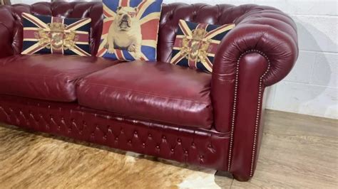 saxon chesterfield sofa revival vintage furniture