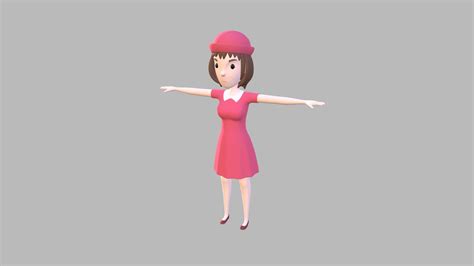 cartoongirl024 girl buy royalty free 3d model by bariacg [73a9134