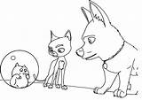 Bolt Coloring Pages Mittens Clipart Characters Rhino Webstockreview Popular sketch template