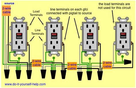 house wiring basic diagram wiring outlets gfci multiple outlet diagram receptacle receptacles