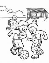 Playing Coloring Play Kids Soccer Drawing Pages Children School Yard Clipart Group Doh Getdrawings Football Color Sports sketch template