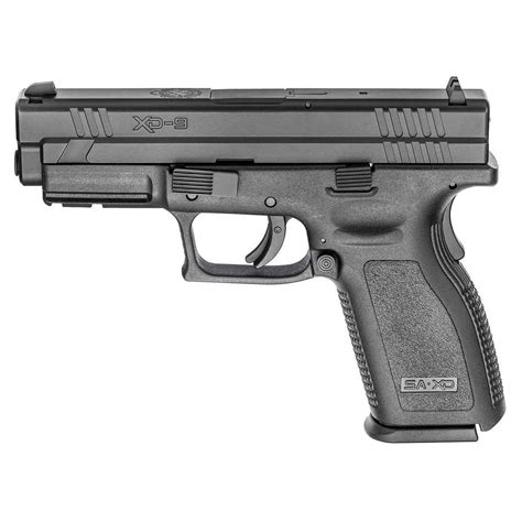 springfield armory xd defender mm luger  black pistol  rounds sportsmans warehouse