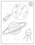 printable space coloring pages      world kids