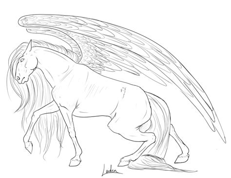 pegasus lineart   anixys  deviantart pictures  draw coloring