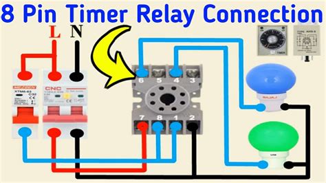 pin timer relay wiring connection diagram timer relay  points  youtube