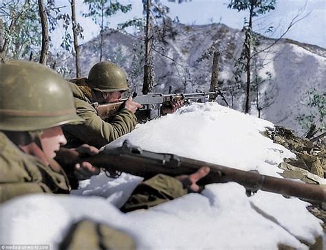 Extraordinary Colorized Pictures Of The Korean War Daily Mail Online