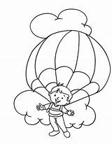 Coloring Parachute Pages Enjoying Parachuting Skydiving Printable Color Kids Popular Getcolorings 65kb 792px sketch template