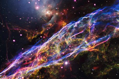 Outer Space Art Nebulas Galaxies And Bright Stars In