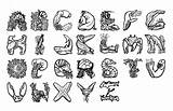 Alphabet Cyprian sketch template