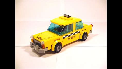 lego custom moc taxi cab nyc style youtube