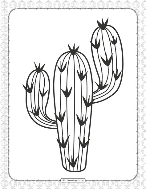 printable cactus template