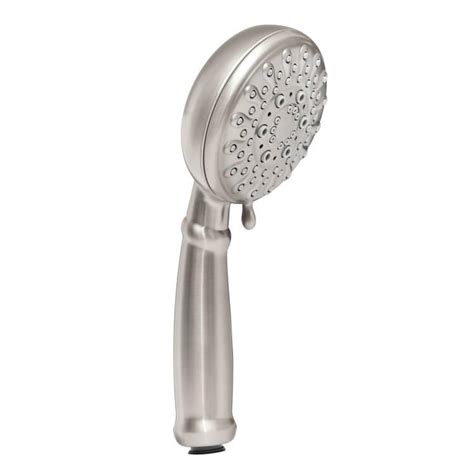 moen banbury spot resist brushed nickel  function handheld shower head