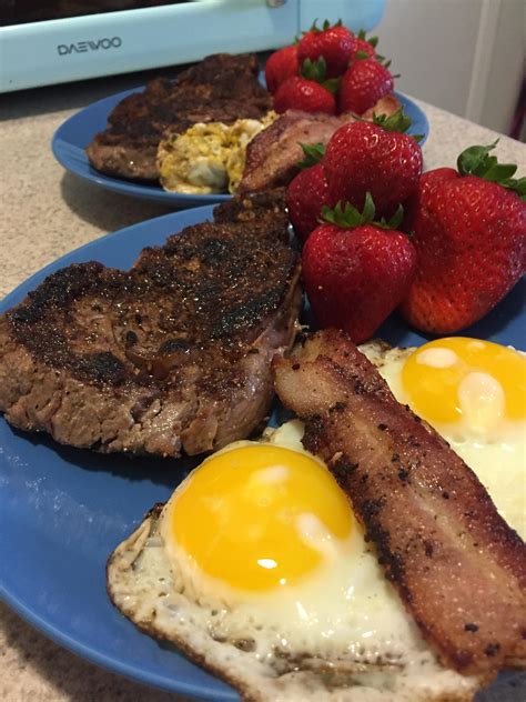 homemade steak eggs breakfast rfood