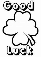 Clover Leaf Coloring Four Printable Luck Good Shamrock St Pages Patrick Cartoon Printables Colouring Card Print Clipart Clovers Template Templates sketch template