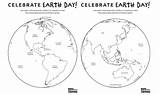 Earth Coloring sketch template