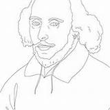 Shakespeare William Coloring Pages Dickens Charles Colouring Hellokids Caroll Lewis sketch template