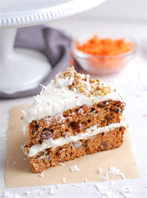 healthy carrot cake recipe  oat flour khadiadesign