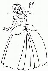 Cinderella Cinderela Mewarnai Putri Getdrawings Princesas sketch template